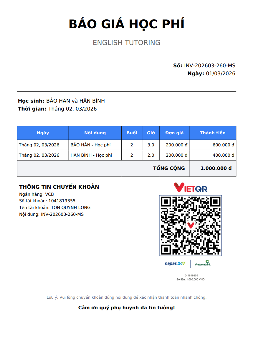 VietQR Invoice